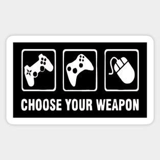 Game Controllers Choose your weapon Sticker